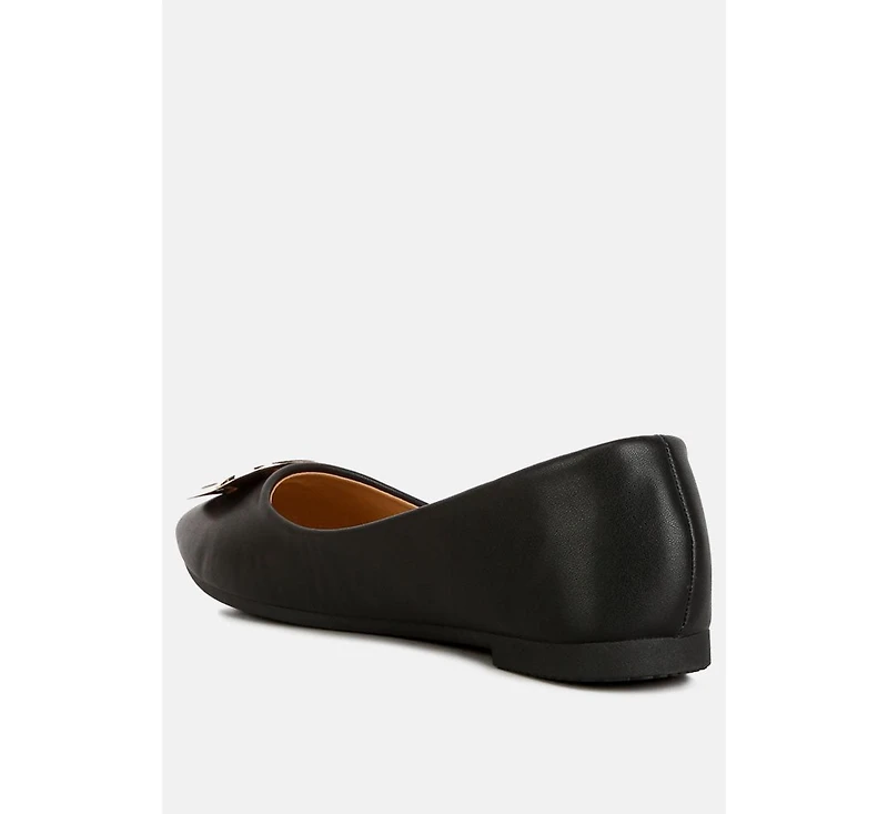 Karder brooch detail ballet flats