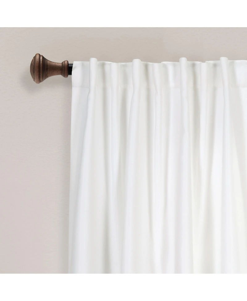 Lush Decor Zuri Flora Light Filtering Window Curtain Panels