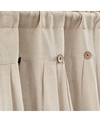 Lush Decor Linen Button Valance