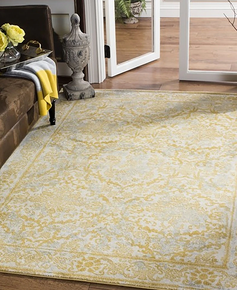Safavieh Evoke EVK242S Ivory/Gold 5'1" x 7'6" Area Rug