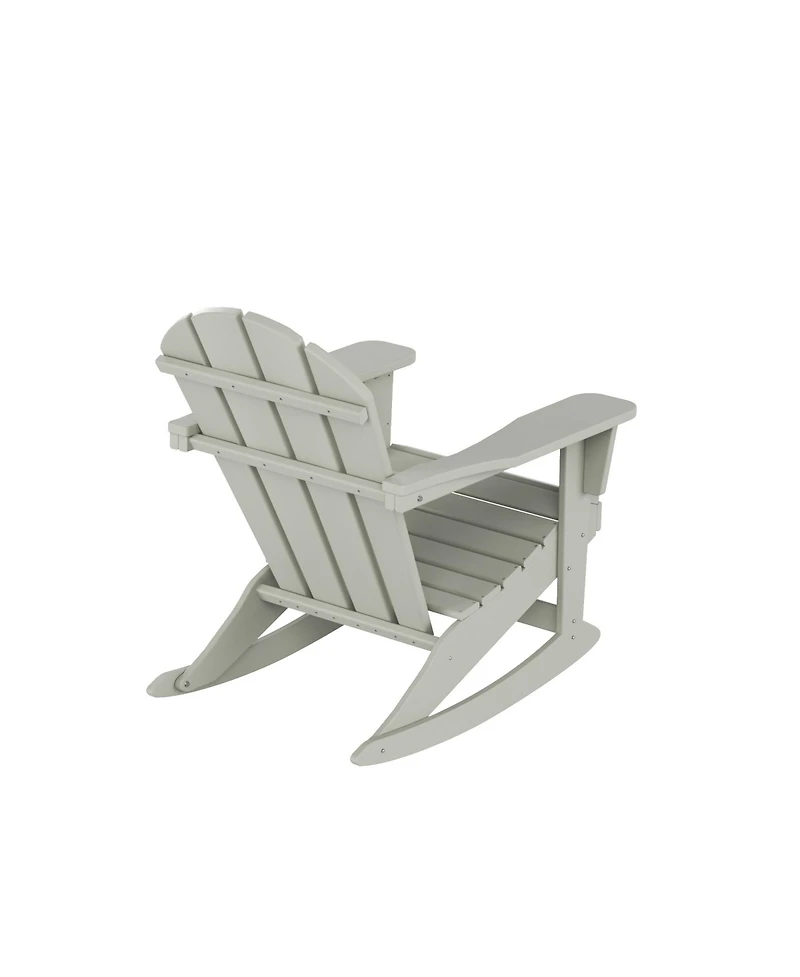 WestinTrends Outdoor Patio Porch Rocking Adirondack Chair