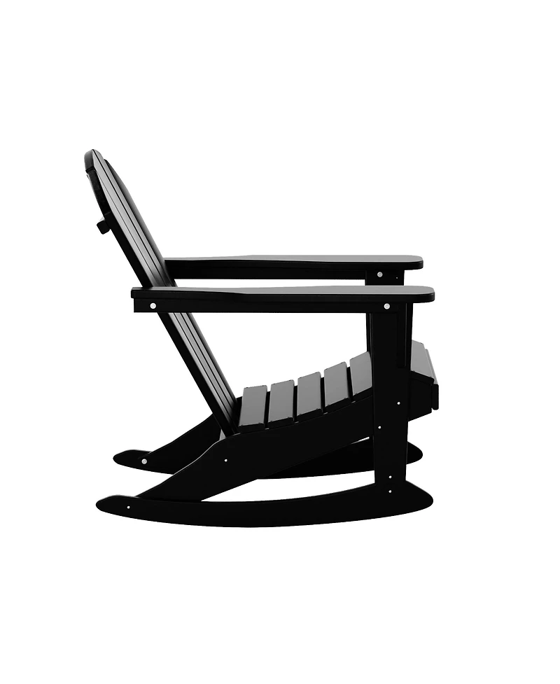 WestinTrends Outdoor Patio Porch Rocking Adirondack Chair