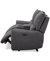 Olper 3-Pc. Fabric Zero Wall Sofa with 2 Power Recliners and 1 Console, Created for Macy's