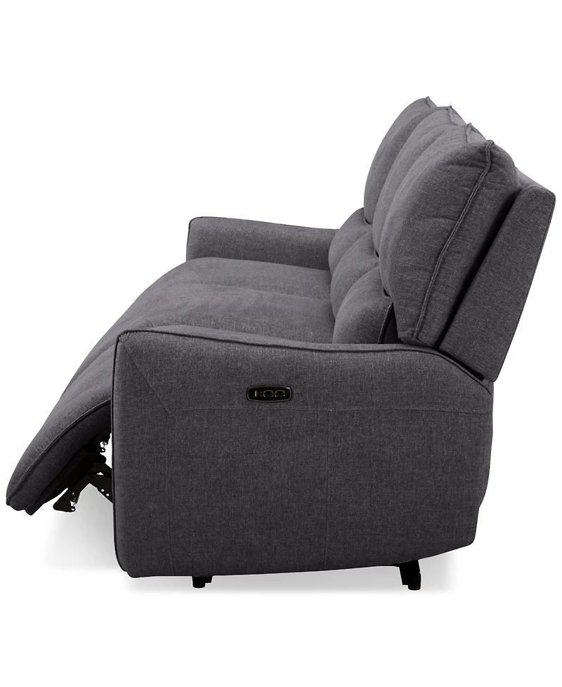 Olper 3-Pc. Fabric Zero Wall Sectional Power Motion Sofa, Created for Macy's