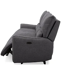 Olper 3-Pc. Fabric Zero Wall Sectional Power Motion Sofa, Created for Macy's