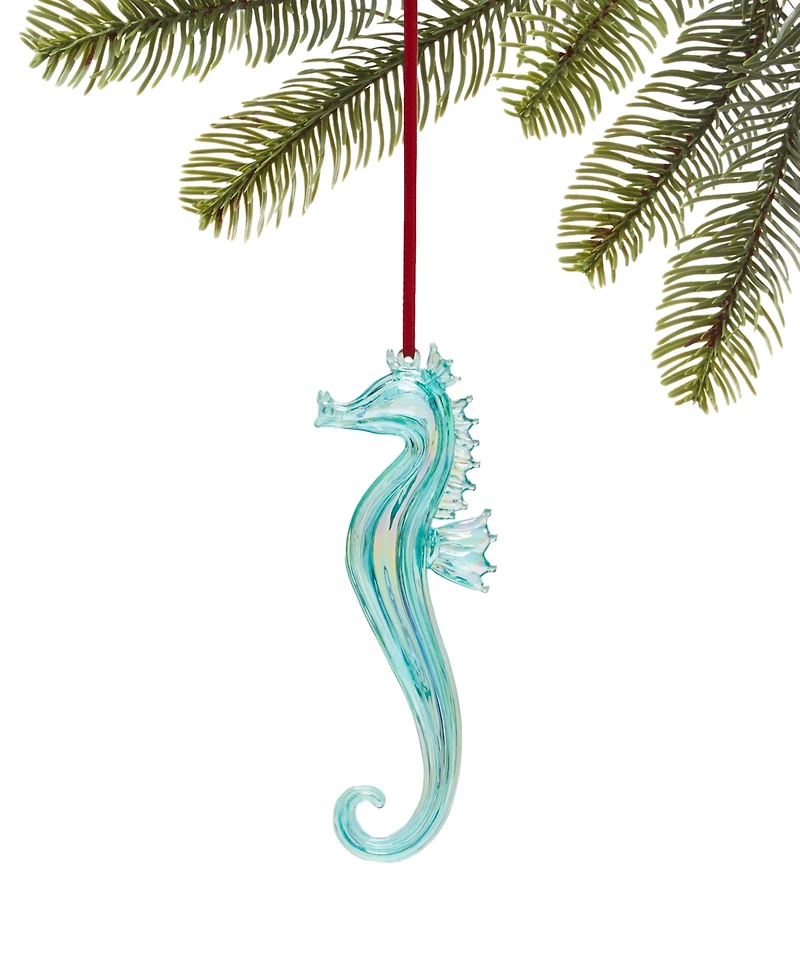 Holiday Lane Seaside Blue Seahorse Ornament, Exclusively at Macy's