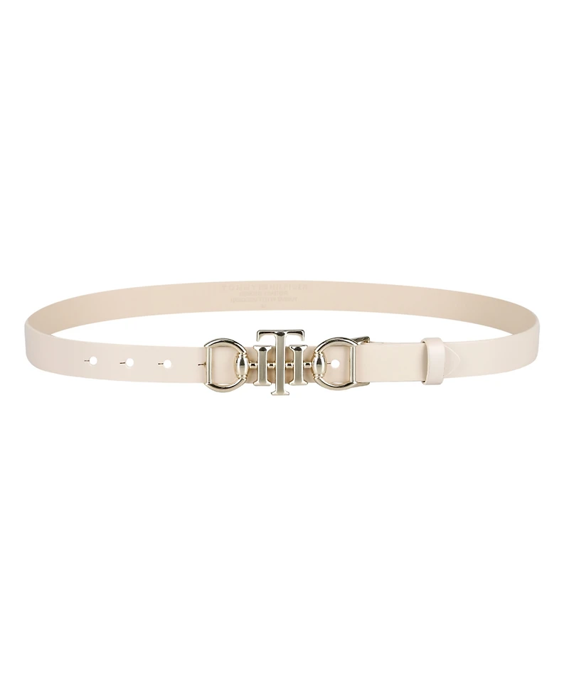 Tommy Hilfiger Women's Skinny Double Ended Horsebit Buckle Dress Casual Belt
