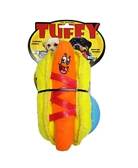 Tuffy Funny Food HotDog, 2-Pack Dog Toys