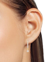 Forever Grown Diamonds Lab-Created Diamond Dangle Earrings (1/6 ct. t.w.) Sterling Silver or 14K Gold-Plated
