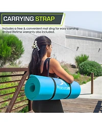 ProsourceFit Extra Thick Yoga and Pilates Mat with Sling