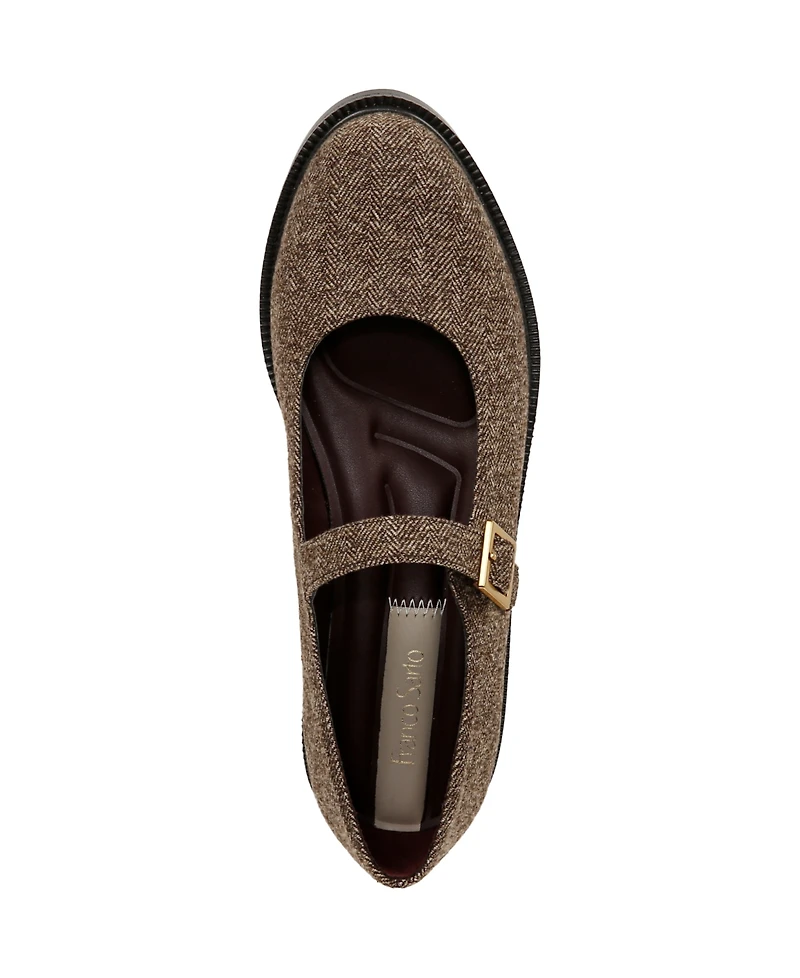 Franco Sarto Women's Melfi Mary Jane Block Heel Flats