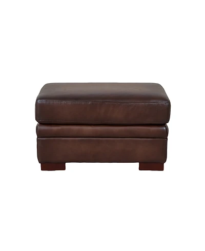 Brookfield 30" Top Grain Leather Ottoman