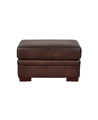 Brookfield 30" Top Grain Leather Ottoman