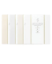 Aston and Arden Linen Eucalyptus Lyocell Queen Sheet Set, 1 Flat Sheet, Fitted 2 Pillowcases, Classic Look, Modern Tencel Ble