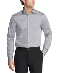 Calvin Klein Men's Steel Plus Slim Fit Modern Pin Cord Dress Shirt