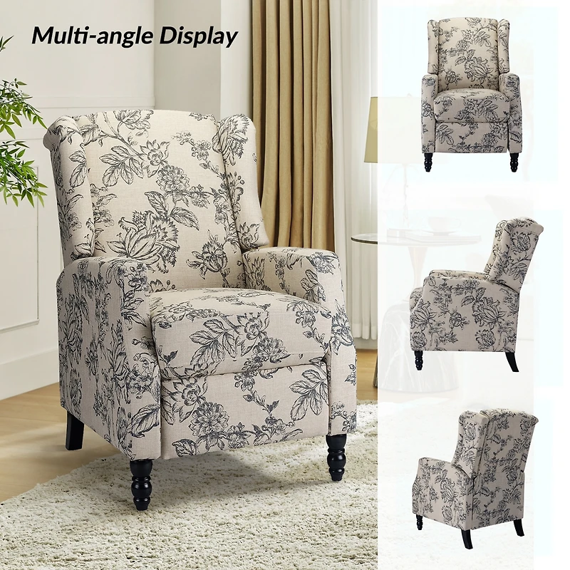 Franco Genuine Leather Manual Recliner