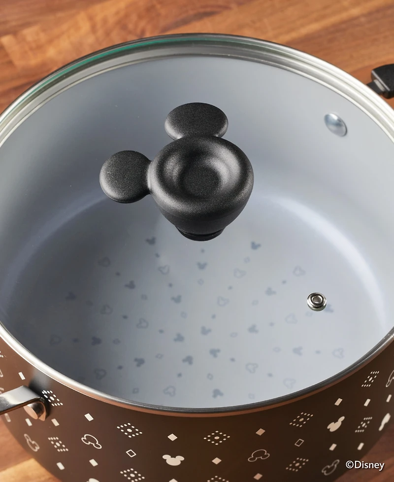 Farberware Disney Monochrome 5.5 Quart Ceramic Nonstick Stockpot with Lid