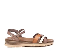 Women's Low Wedge Strappy Sandals By Xti
