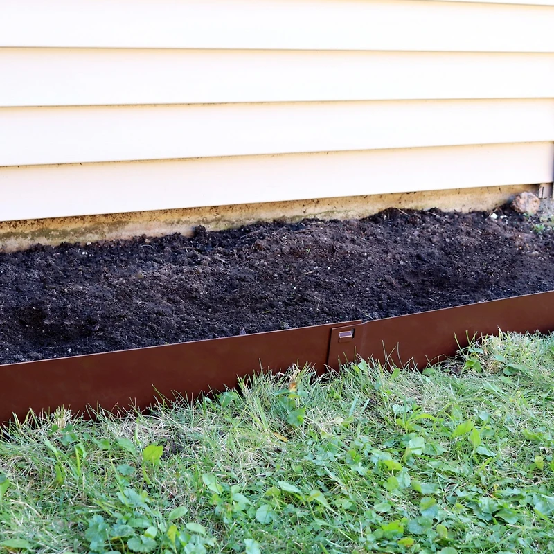 Outdoor Lawn and Garden Heavy-Duty Steel Metal Flexible Landscape Edging Borders - 16