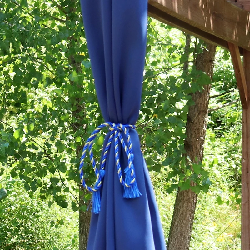 Indoor/Outdoor Decorative Window Curtain Rope Tassel Tiebacks