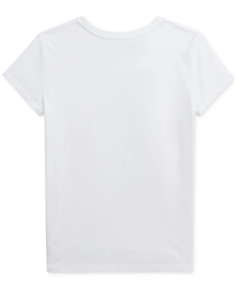 Polo Ralph Lauren Big Girls Bear Cotton Jersey Tee