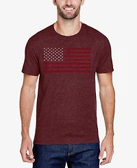 La Pop Art Proud To Be An American - Men's Premium Blend Word T-Shirt