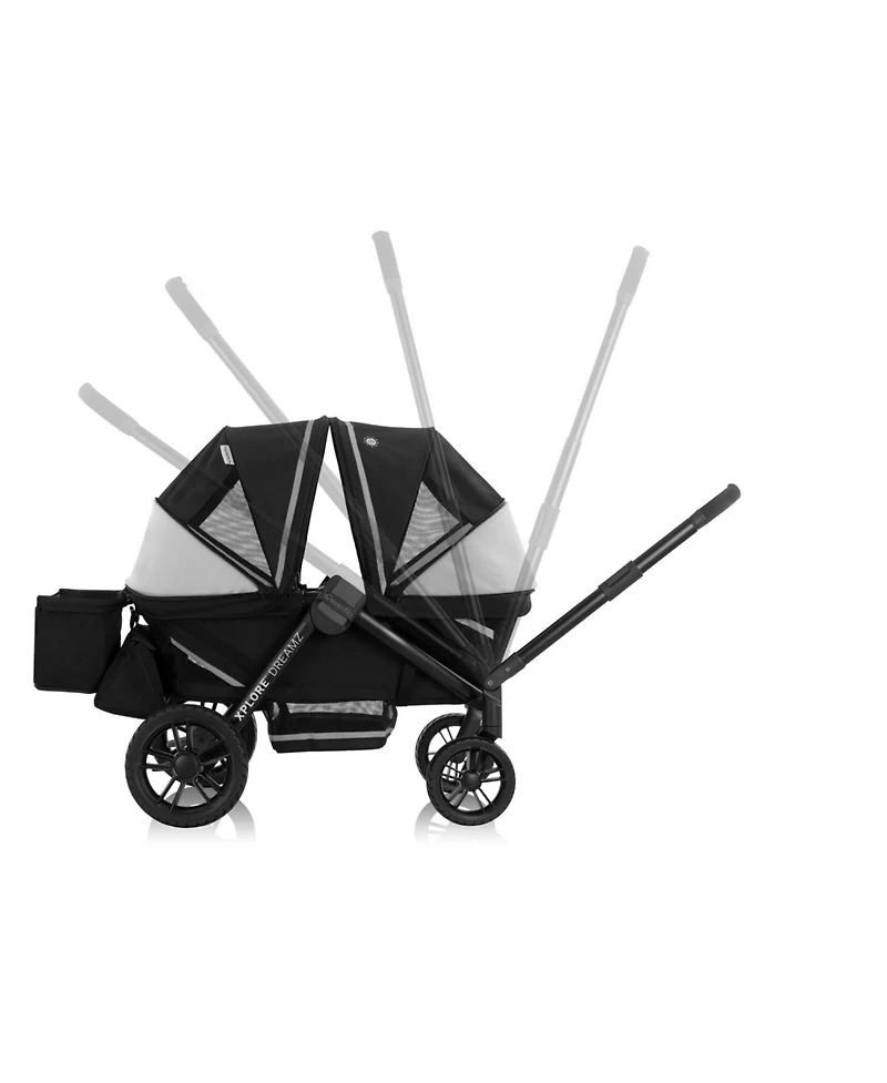 Evenflo Pivot Xplore Dreamz All-Terrain Stroller Wagon with Bassinett Insert