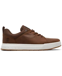 Timberland Men's Maple Grove Leather Low Casual Sneakers from Finish Line