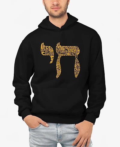 La Pop Art Chai - Men's Word Hooded Sweatshirt