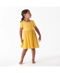 Gerber Baby Girls Midnight Floral Short Sleeve Twirl Dress