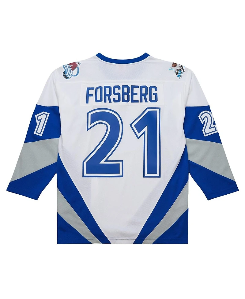 Mitchell Ness Men's Peter Forsberg White 1999 Nhl All-Star Game Blue Line Player Jersey