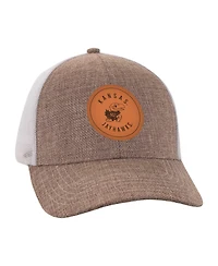 Ahead Men's Tan/White Kansas Jayhawks Pregame Adjustable Hat