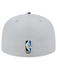 New Era Men's Gray Orlando Magic Active Color Camo Visor 59Fifty Fitted Hat