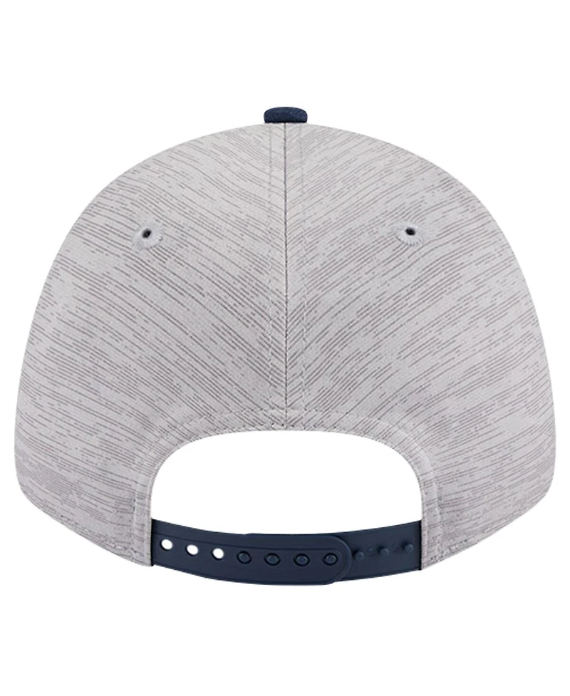 New Era Men's Heather Gray/Navy New Orleans Pelicans Active Digi-Tech Two-Tone 9Forty Adjustable Hat