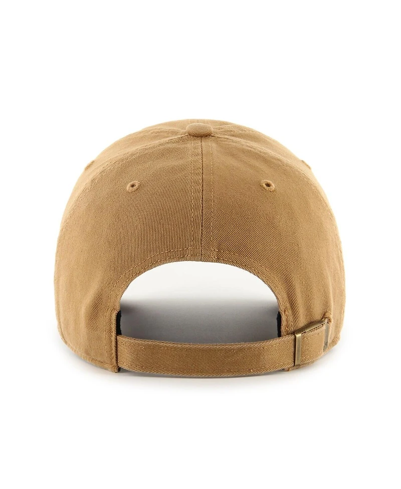 47 Brand Men's Tan Milwaukee Bucks Ballpark Clean Up Adjustable Hat