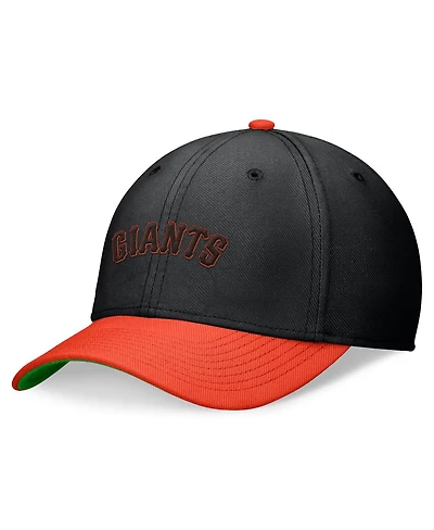 Nike Men's Black/Orange San Francisco Giants Cooperstown Collection Rewind Swooshflex Performance Hat