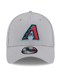 New Era Men's Gray Arizona Diamondbacks Active Pivot 39Thirty Flex Hat