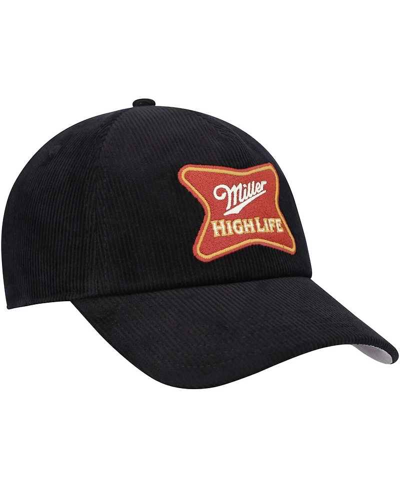 American Needle Men's Black Miller Roscoe Corduroy Adjustable Hat