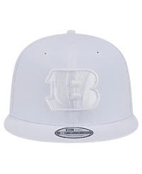 New Era Men's Cincinnati Bengals Main White on White 9Fifty Snapback Hat
