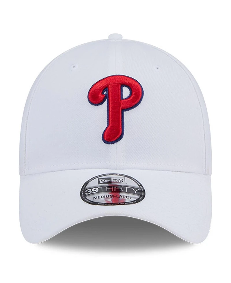 New Era Men's White Philadelphia Phillies Evergreen 39Thirty Flex Hat