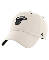 47 Brand Men's Cream Miami Heat Lunar Clean Up Adjustable Hat