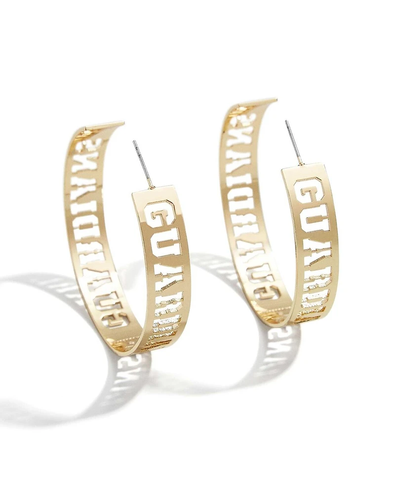 Wear by Erin Andrews x Baublebar Cleveland Guardians Large Cutout Hoop Earrings