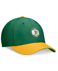 Nike Men's Green/Gold Oakland Athletics Cooperstown Collection Rewind Swooshflex Performance Hat