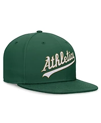 Nike Men's Green Oakland Athletics Evergreen Performance Fitted Hat
