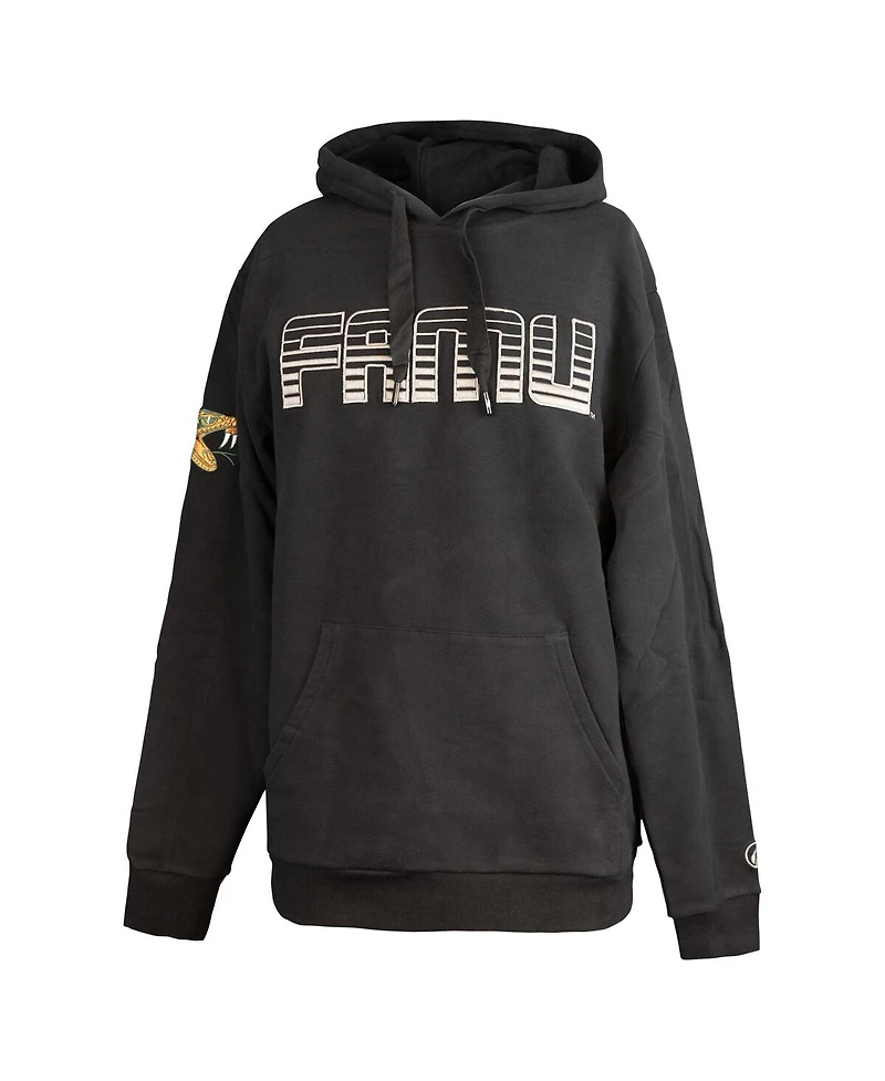 Fisll Men"s Black Florida A M Rattlers Puff Print Sliced Pullover Hoodie