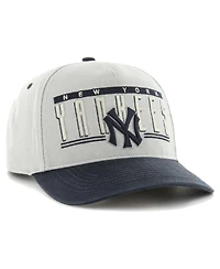 47 Brand Men's Gray New York Yankees Double Headed Baseline Hitch Adjustable Hat