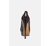 Brielle Womens Peep Toe Stiletto Pump