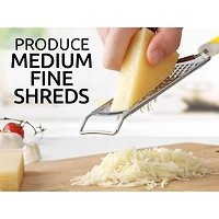 Cheese Grater Stainless Steel - Durable Rust-Proof Metal Lemon Zester Grater With Handle