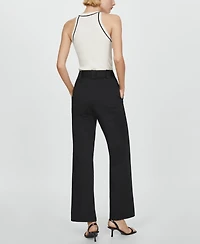 Mango Women's Pleated Suit Pants