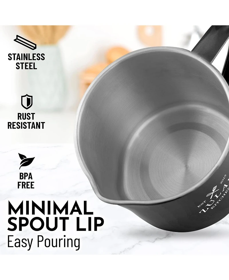 Stainless Steel Bacon Grease Container With Strainer